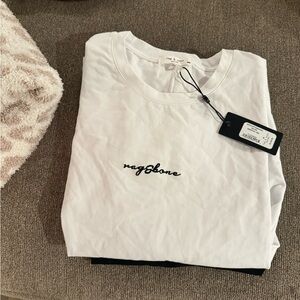 Rag & Bone White Logo T-Shirt